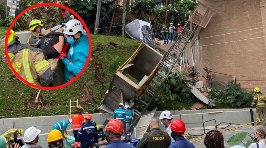 Un Muerto y 3 Heridos en desplome de Ascensor en Medellín