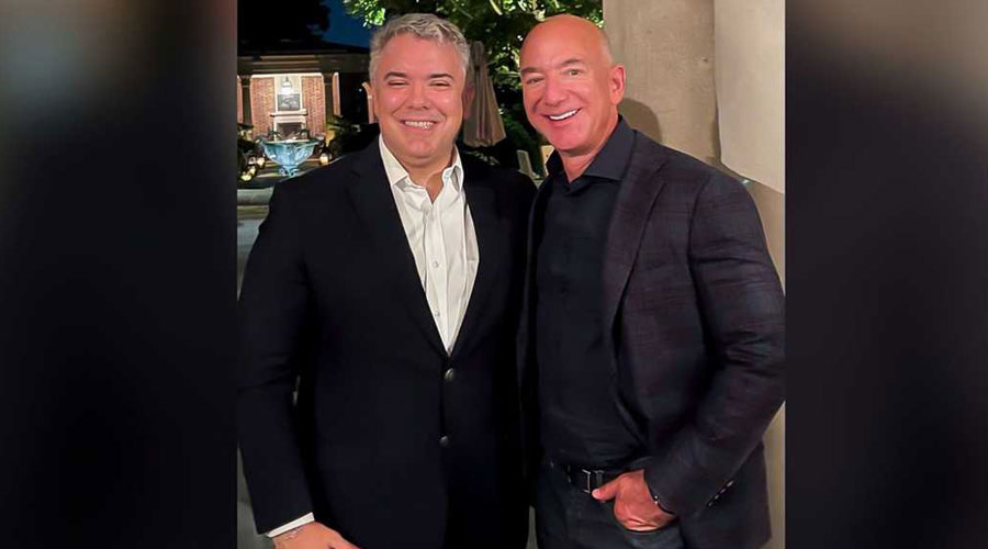 Jeff Bezos se reúne con el presidente Duque en su visita a Colombia