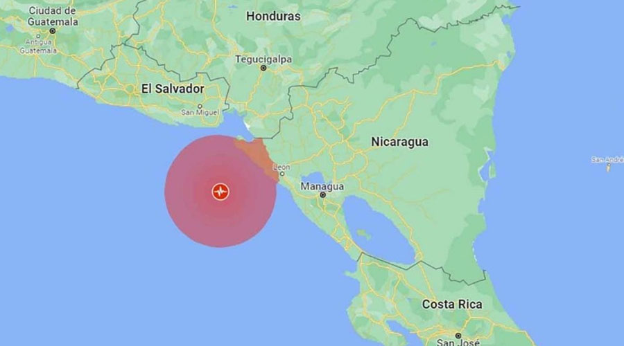 Nicaragua vivió sismo de 6,8°