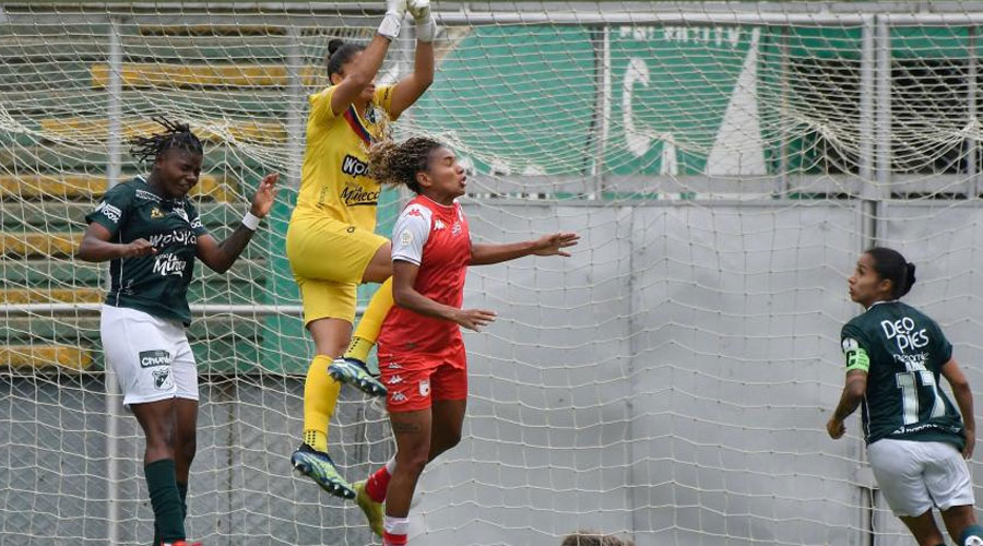 Santa Fe empató con Cali en la semifinal de la Liga femenina