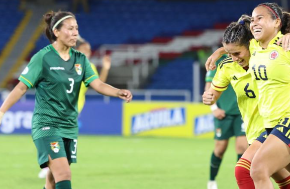 Selección Colombia femenina goleó a Bolivia