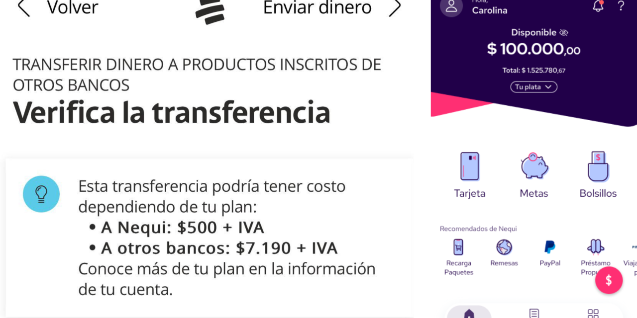 <strong>¡Sorpresa…!: Bancolombia cobra por transferencias del servicio Nequi</strong>