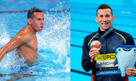 <strong>Gustavo Sánchez, nadador colombiano con 2 medallas en el Mundial de Doha</strong>