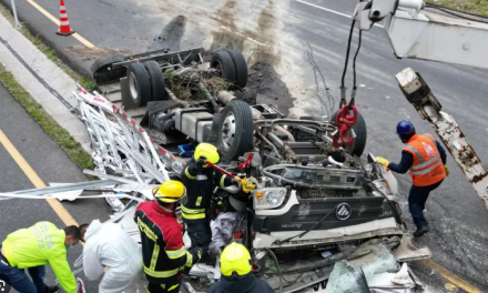 Murió conductor que se quedó sin frenos en Nariño. Alcanzó a llegar a rampa de frenado, pero esta no estaba apta