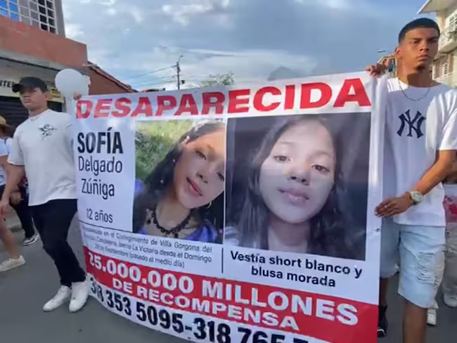 Hallaron sin vida a Sofía Delgado, menor de 12 años que había desaparecido en el Valle del Cauca. Ya hay capturados por el crimen