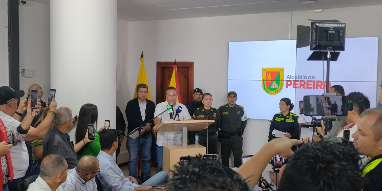 Alcalde de Pereira sugirió que aumento de violencia en la ciudad es por lucha interna en grupo delincuencial ‘Cordillera’