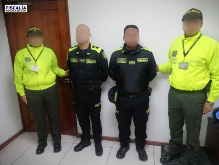 Cuatro policías de Medellín fueron capturados por dos casos aislados