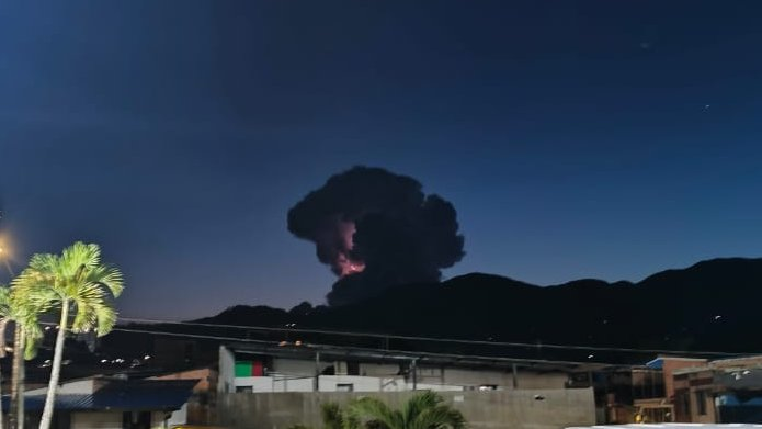 Servicio Geológico explicó el fenómeno que se vio cerca al Volcán Nevado del Ruiz. No era actividad volcánica
