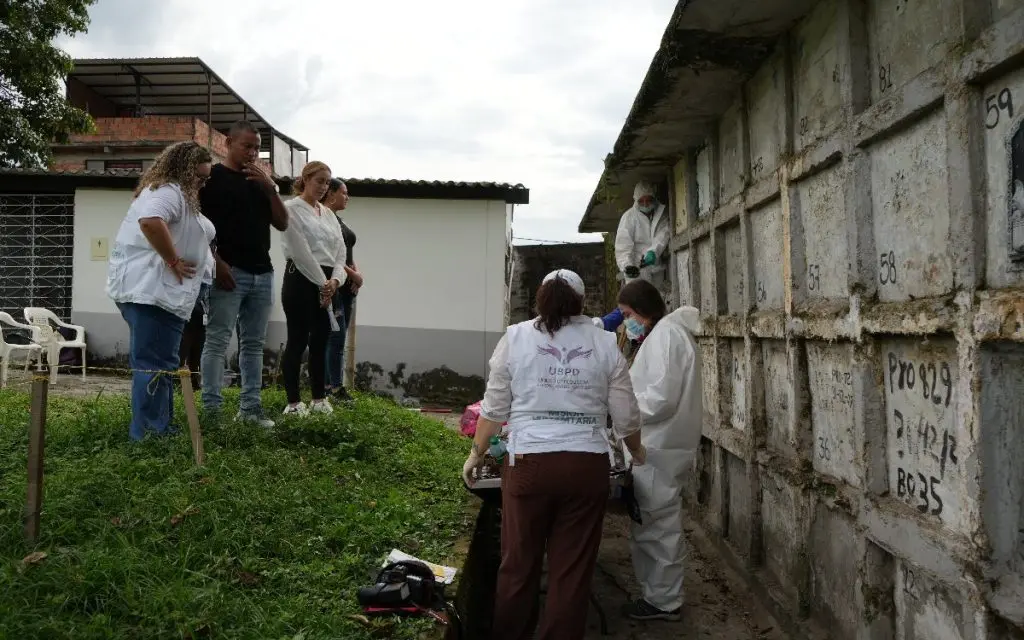 Unidad de Búsqueda recuperó, en cementerio de Pereira, dos cuerpos desaparecidos en el marco del conflicto armado