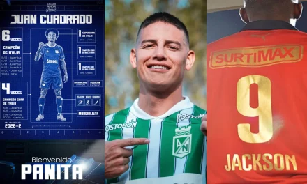 Millonario oficializó llegada de Juan Guillermo Cuadrado, Atlético Nacional la de James Rodríguez y Medellín la de Jackson Martínez